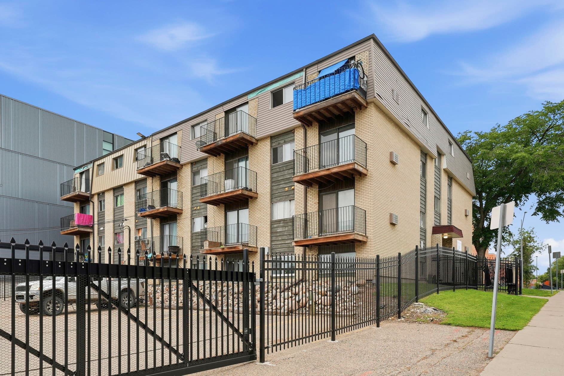 Avenue Apartments — building exterior with balconies