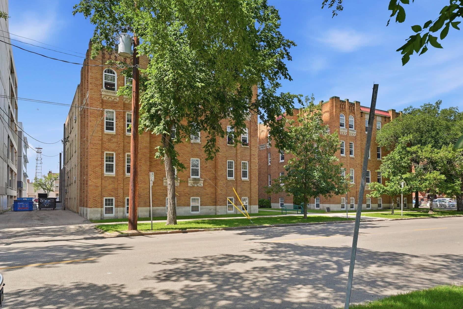 Cambridge Apartments — building exterior from the street