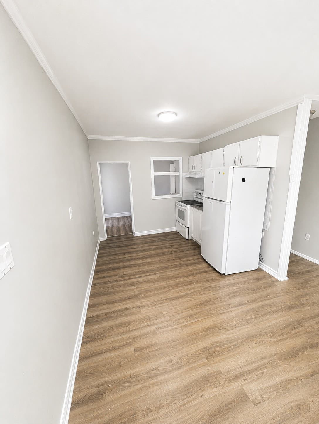 Horton Apartments — open-concept living and kitchen