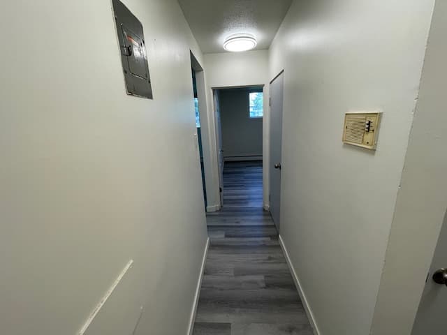 Mount Royal Apartments — renovated suite hallway