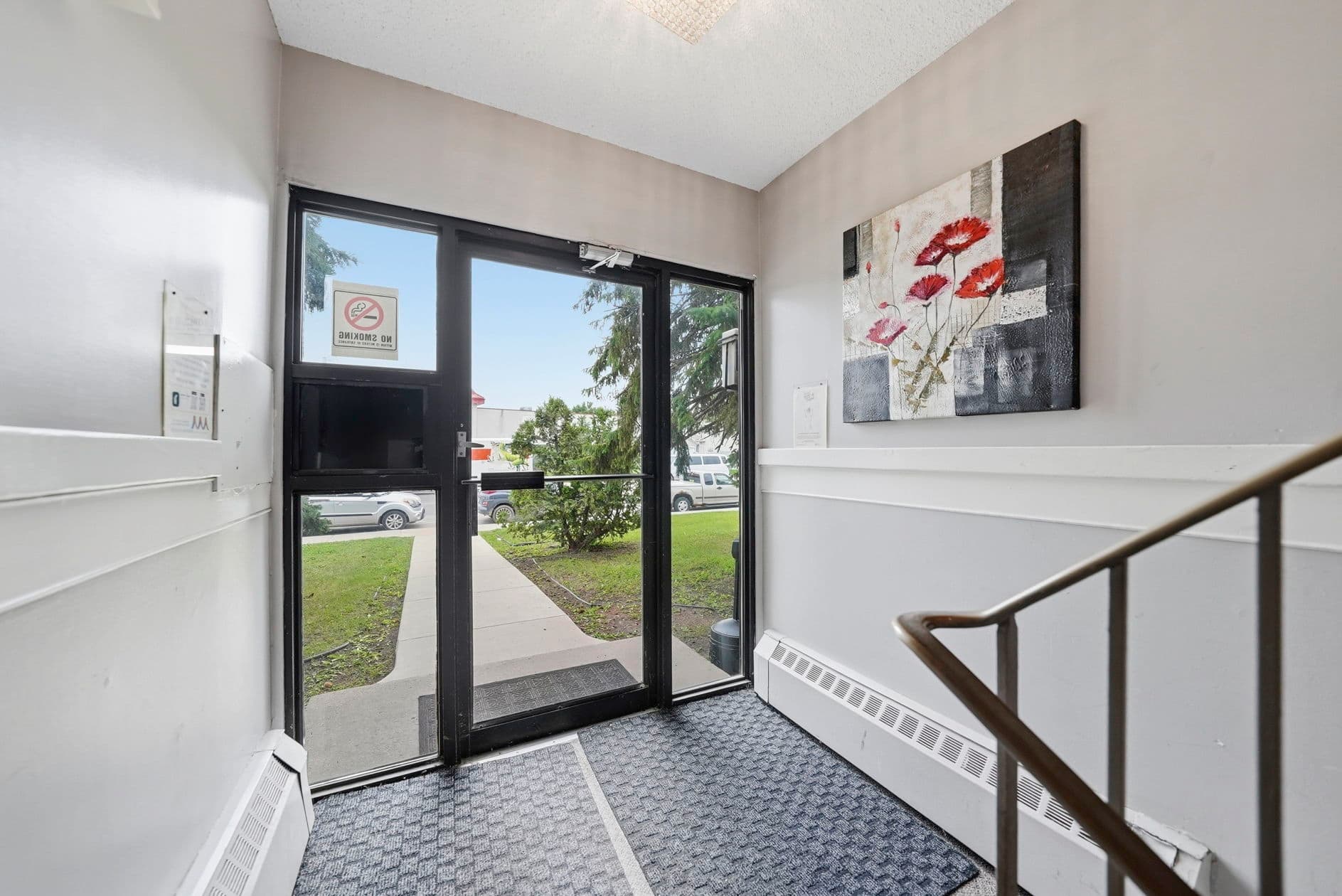 Pinehouse Apartments — entrance lobby